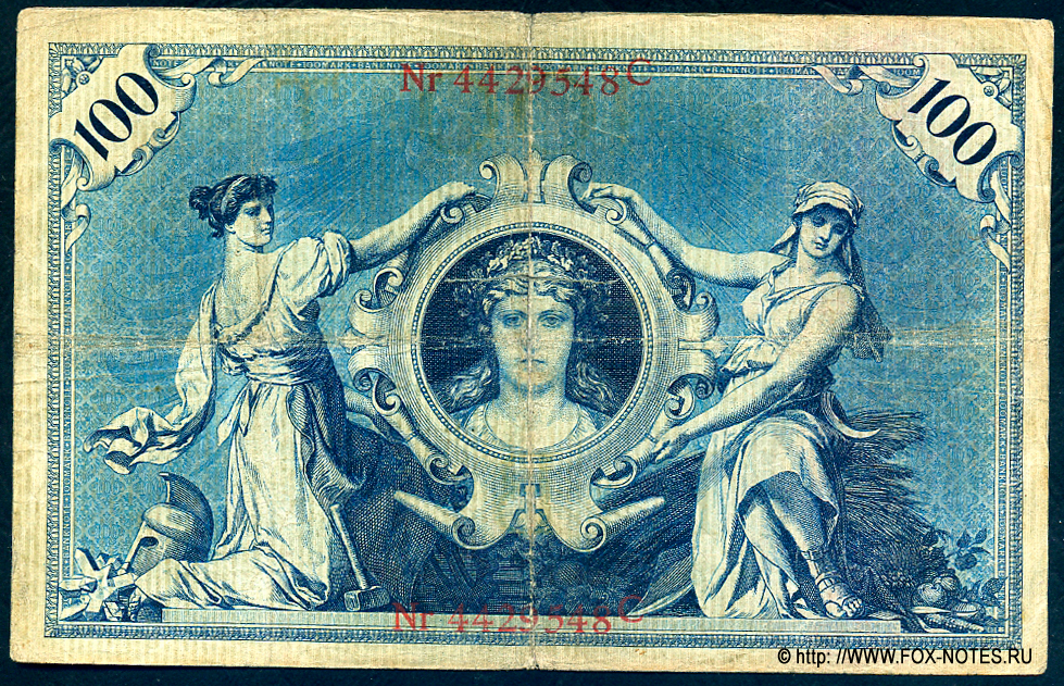 Reichsbanknote. Imperial banknote of 100 MARK 1903