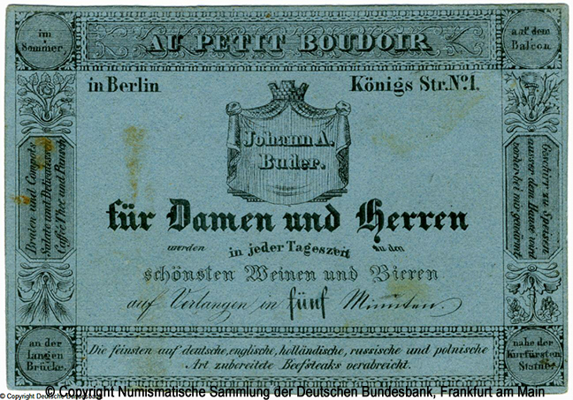   Johann A. Buder / Berlin /    1  1835