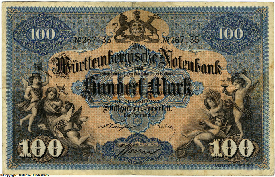 Banknote. 100 Mark. 
