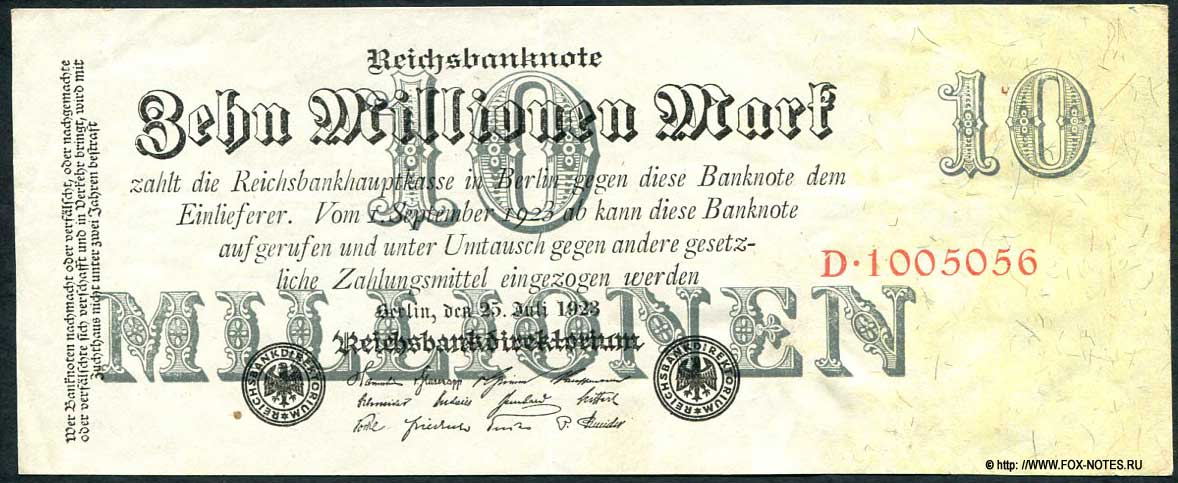   10   1923 Reichsdrukerei 