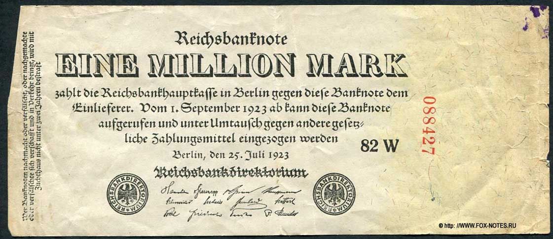   1000000  1923 Reichsdrukerei 