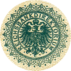  Reichsbankdirektorium:   1000 Mark.  1884 . Brauner Tausender.