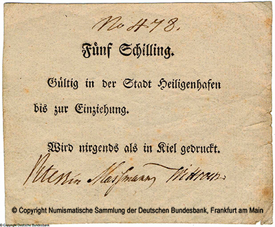 Stadt Heiligenhafen 5 Schilling 1812