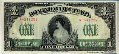 Dominion of Canada 1 Dollar 1917