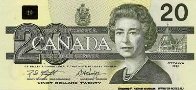 Bank of Canada 20 Dollars 1991 Birds of Canada