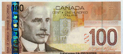 Bank of Canada 100 Dollars 2009