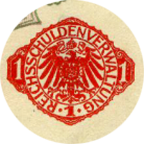 Красная печать (Siegel rot) 1 марка 1914