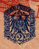 Синяя печать  (Siegel blau) 2 марки914