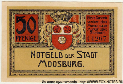 Notgeld der Stadt Moosburg. 50  1921 