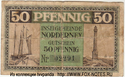 Gemeinde Norderney 50 Pfennig 1918 / NOTGELD