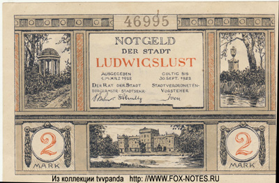 Notgeld der Stadt Ludwigslust. 2  1921