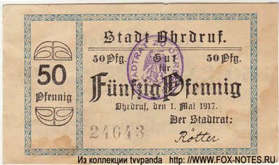 Stadt Ohrdruf 50 Pfennig 1917 / NOTGELD
