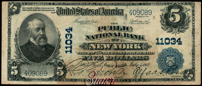 Public Nacional Bank of New York 5  1917 /  