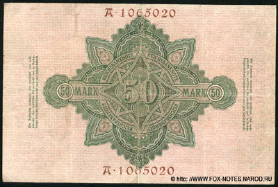   (Reichsbanknote) 50  10. März 1906.