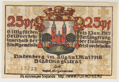 Stadt Traunstein 25 Pfennig 1918 NOTGELD DEUTSCHLAND REICH