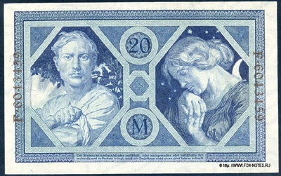   (Reichsbanknote) 20  4. November 1915.