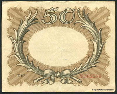 Reichsbanknote. 50 Mark. 30. November 1918. Eierschein  