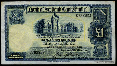 North of Scotland Bank Limited 1 pound 1940