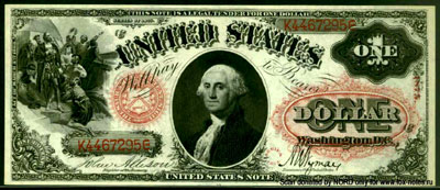 Legal tender issue 1 dollar 1875