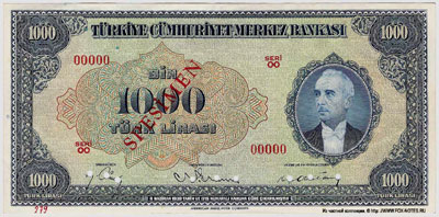 Турция банкнота 1000 лир 1930