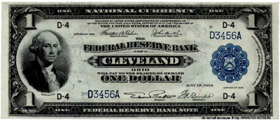 Federal Reserve Bank Notes 1 dollar 1914