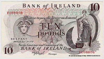 BANK OF IRELAND 10 pounds 1977