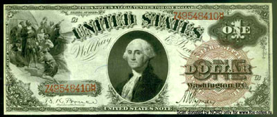 United States Notes 1 dollar 1880
