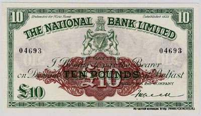 NATIONAL BANK LIMITED 10 pounds 1929