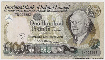 PROVINCIAL BANK OF IRELAND LIMITED 100 pounds 1981