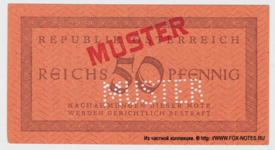 Republik Österreich 50 reichspfennig 1945