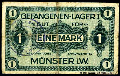 Gefangenenlager I. Münster Westfalen Eine Mark