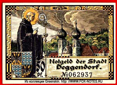 Notgeld der Stadt Deggendorf. September 1920. 25  
