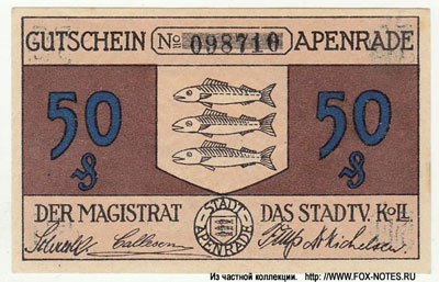Stadt Apenrade 50 pfennig 1920