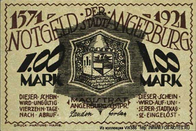 Stadt Angerburg 1 mark 1921