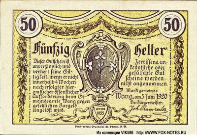 Notgeld Österreich Österreich-Ungarn 1914-1918