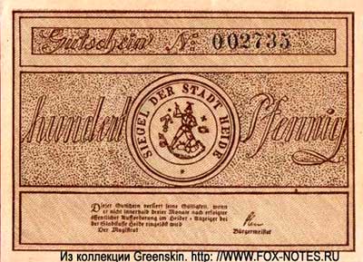 Stadt Heide 50 Pfennig 1921 Notgeld