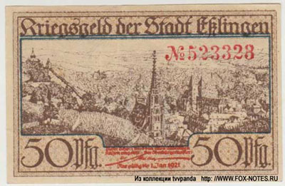 Stadt Ettlingen Kriegsgeld. 1921