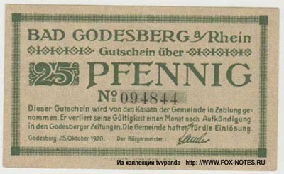 Bad Godesberg 25 pfennig