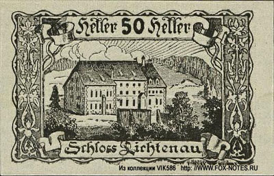 Gemeinde Lichtenau 50 heller notgeld