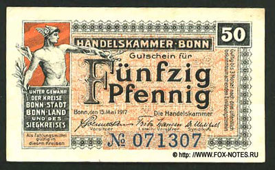 Handelskammer Bonn 50 pfennig