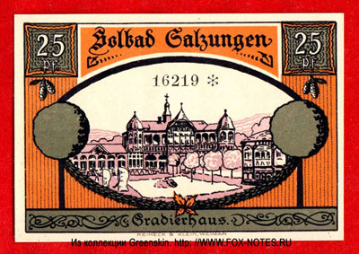 Stadt Bad Salzungen 25 Pfennig 1921 Notgeld