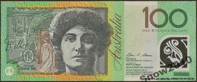 Австралийский Союз 100 долларов 2008