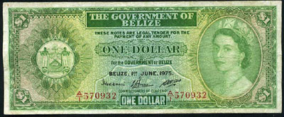 Белиз 1 доллар 1975