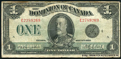 Канада банкнота 1 доллар 1923