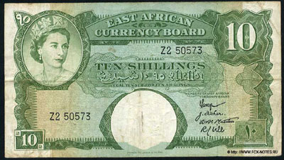 EAST AFRICA CURRENCY BOARD 10 shillings 1958