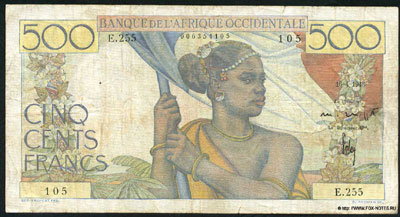 Французская Западная Африка 500 франков 1948