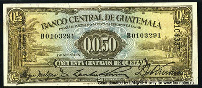  Гватемала 0,50 кетсаль 1942