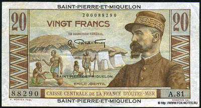 Сен-Пьер и Микелон 20 франков 1950
