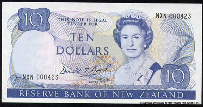 Новая Зеландия банкнота 10 долларов 1992