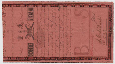Direkcya Biletow skarbowych Bylet skarbowy 1794 